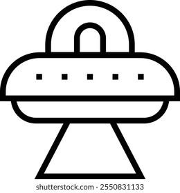 ufo icon. Thin linear style design isolated on white background