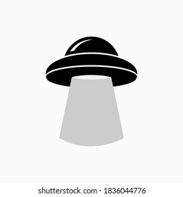 UFO-Symbol. Unbenanntes Symbol für flatterndes Objekt - Vektorgrafik.