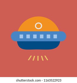 Ufo icon vector