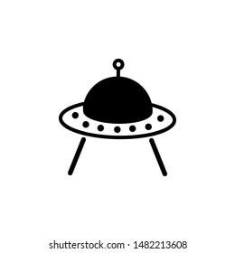 Ufo icon vector. astronomy illustration logo. spaceship symbol.