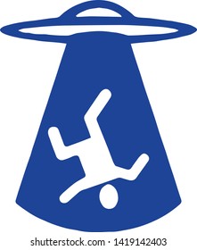 UFO icon. Vector concept illustration for design.
