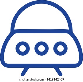 UFO icon. Vector concept illustration for design.