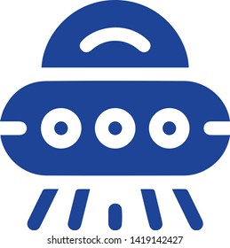 UFO icon. Vector concept illustration for design.