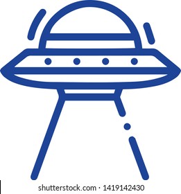 UFO icon. Vector concept illustration for design.