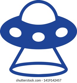 UFO icon. Vector concept illustration for design.