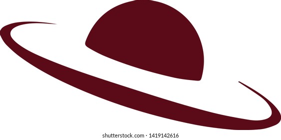 UFO icon. Vector concept illustration for design.