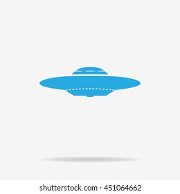 Ufo icon. Vector concept illustration for design.