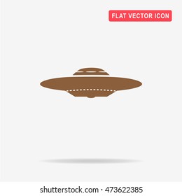 Ufo icon. Vector concept illustration for design.