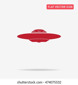 Ufo icon. Vector concept illustration for design.