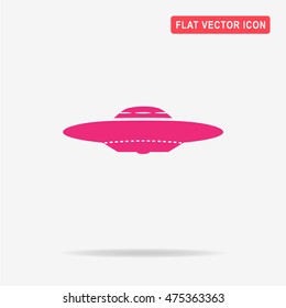 Ufo icon. Vector concept illustration for design.