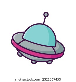 ufo icon vector design template in white background