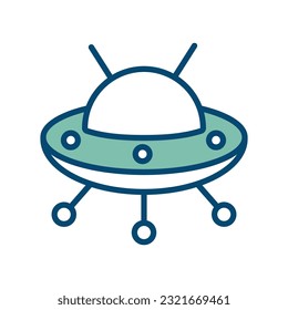 ufo icon vector design template in white background