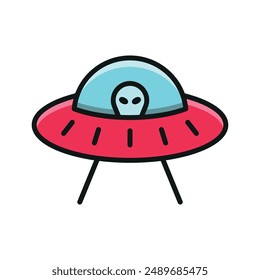 Ufo icon vector design templates simple and modern concept