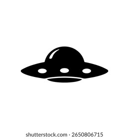 Ícone de ufo vetor design de ilustração plana. Navio Ufo. Uma nave espacial Ufo.