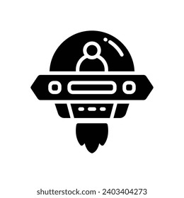 ufo icon. vector glyph icon for your website, mobile, presentation, and logo design.