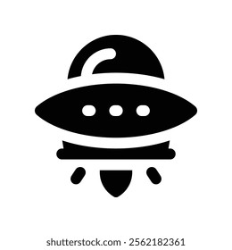 ufo icon. vector glyph icon for your website, mobile, presentation, and logo design.