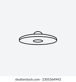 Ilustración vectorial de icono Ufo. Huelga editable.