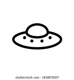 ufo icon, vector illustration. Flat design style. vector ufo icon illustration isolated on white background, ufo icon Eps10. ufo icons graphic design vector symbols.