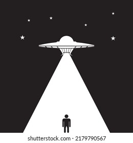 UFO icon vector illustration logo design 