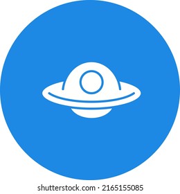 Imagen vectorial de icono OVNI. También se puede usar en Espacio. Adecuado para aplicaciones móviles, aplicaciones web y medios impresos.