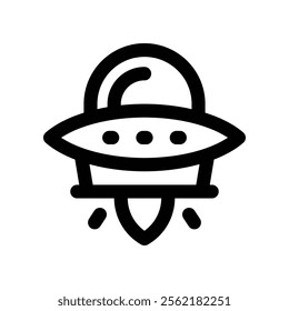 ufo icon. vector line icon for your website, mobile, presentation, and logo design.