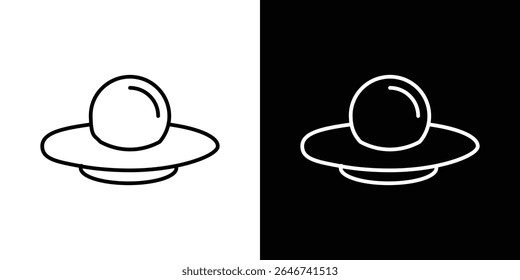 UFO icon vector simple element illustration editable