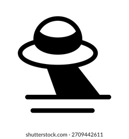 Ufo Icon Vector Symbol Design Illustration