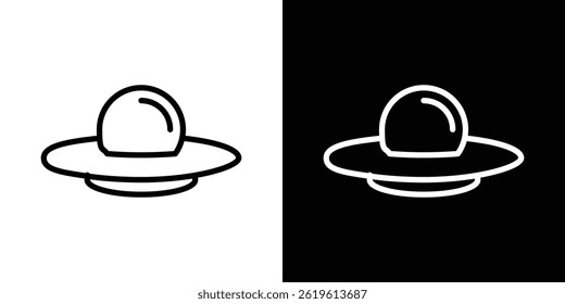 UFO icon Vector symbol in trendy flat style