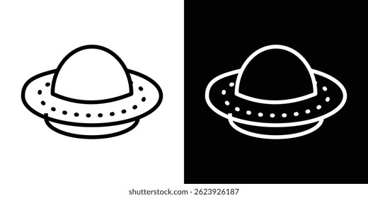 UFO icon vector for web and mobile app. Symbol isolated.