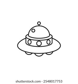 UFO icon web design in vector