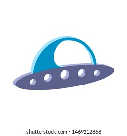 UFO icon.Isometric and 3D view.