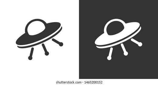 Ufo Illustration Sign Icon Vector