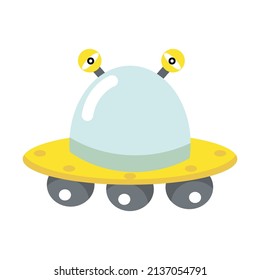 UFO illustration. suitable for design clothes, books, logos and others