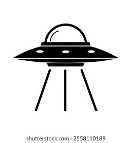 UFO illustration vector on white background