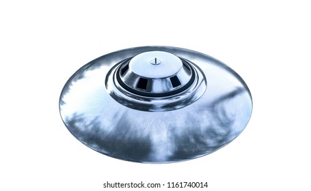 ufo isolated on white background 3d illustration 