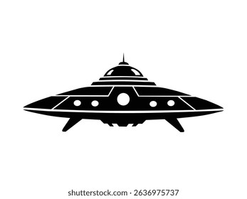 ufo isolated on white background