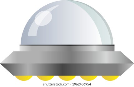 A ufo isolated vector illustration.