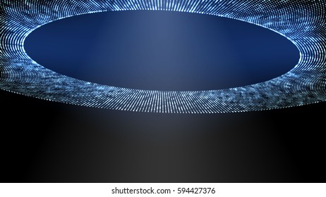  UFO light beam, aliens futuristic spacecraft Vector image