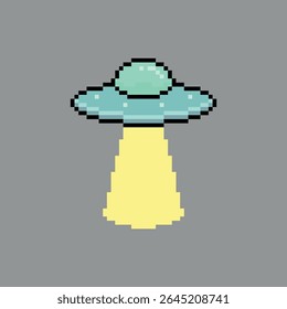 UFO light beam pixel art