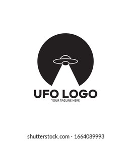 ufo light logo vector illustration