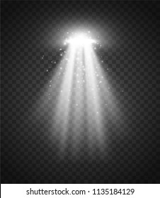 UFO Light Ray. Vector illustration
