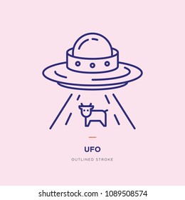 UFO Line Icon