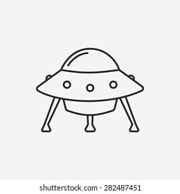 ufo line icon