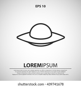 UFO line icon