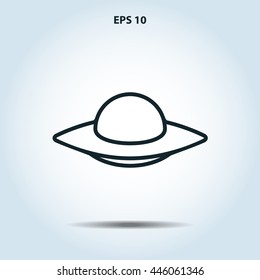 UFO line icon