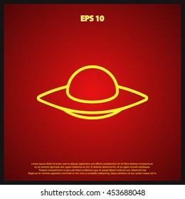 UFO line icon