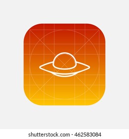 UFO line icon