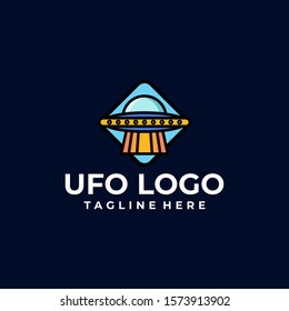 UFO Logo Design Vector Template
