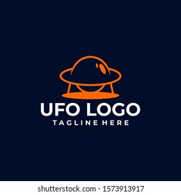 UFO Logo Design Vector Template