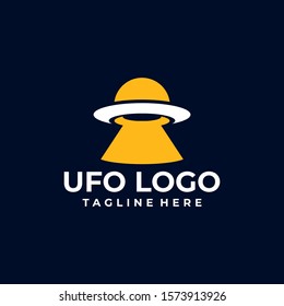 UFO Logo Design Vector Template
